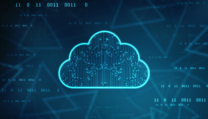 Cloud Computing Concept Background, Cyber Security, Future Technology, Digital Data Network Connection Background, internet data storage, Data Cloud