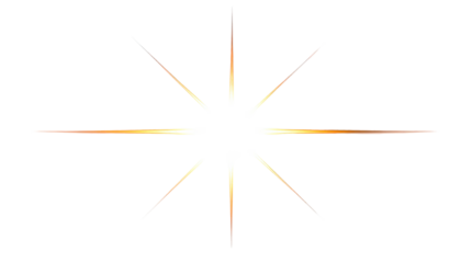 Radial burst of light emanating from a dark, central point