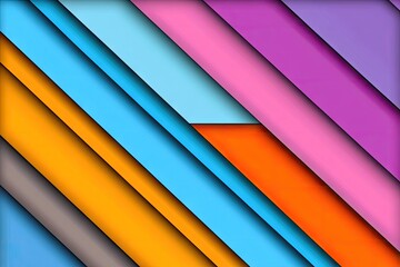 Colorful diagonal stripes layered in a geometric pattern