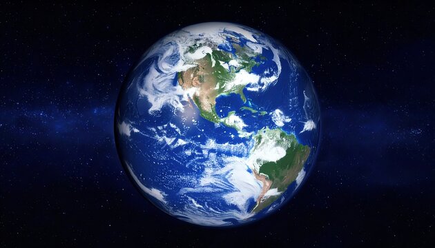 Earth seen from space - Powered by Adobe