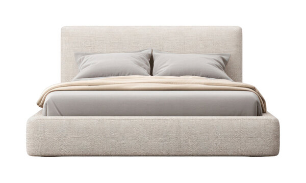 PNG Modern minimalist bed design - Powered by Adobe