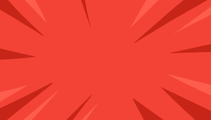 red background with comic theme