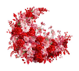 PNG Vibrant floral arrangement illustration