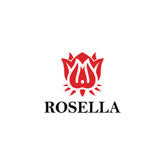 Rosella Logo Vector Minimalist Vector