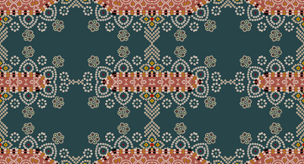 Textile digital design motifs patterns ikat rugs paisley traditional Thai border front back and dupatta etc