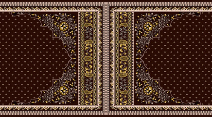 Textile digital design motifs patterns ikat rugs paisley traditional Thai border front back and dupatta etc
