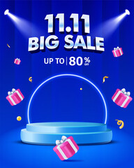 11.11 big sale promotion shop advertisement