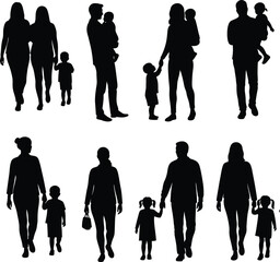 Family Silhouettes Collection .