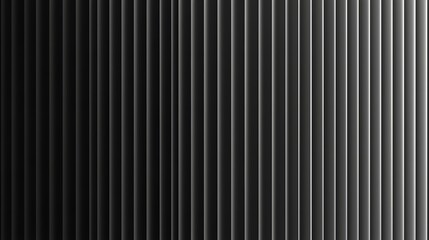 Obraz premium Minimal abstract black and gray wavy line pattern with smooth vertical texture and soft gradient lighting, symbolizing modern design, simplicity, rhythm, and elegant monochrome background aesthetics.