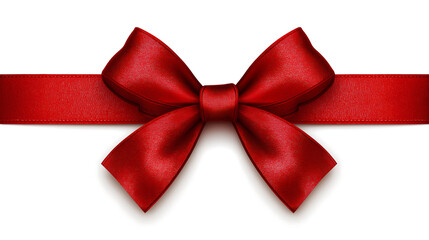 Red ribbon bow gift wrap present christmas valentines day birthday design