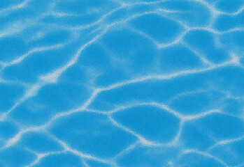 Rippling blue water surface with light reflections and wave patterns, perfect for summer or aquatic themes, creating a calming and refreshing atmosphere for any design project