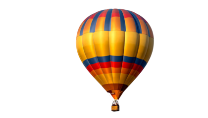 Colorful Hot Air Balloon Floating in the Sky.