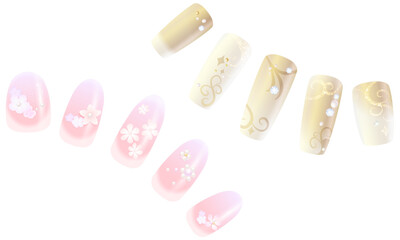 ネイルチップのイラスト