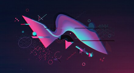 Imaginative abstract design elements create a stunning futuristic backdrop perfect for modern tech presentations and vibrant website headers that grab attention instantly