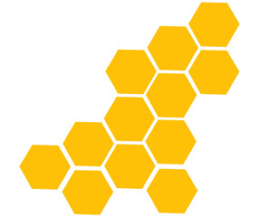 vector background with honeycomb