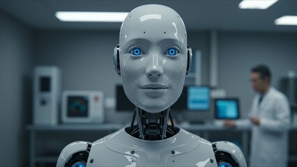 Humanoid Robot in Laboratory Setting