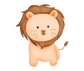 Lion illustration cartoon