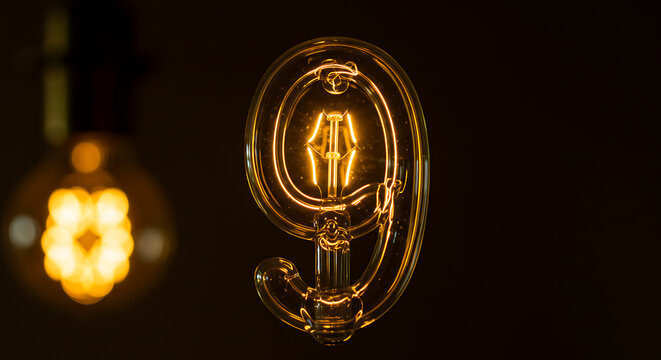 Burning number eight symbol of golden currency on a coin illustration for finance market business