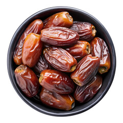 Natural delicious dates isolated on transparent background