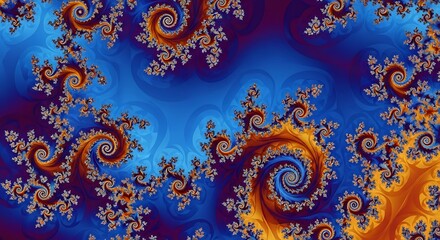 Fractal Spirals - A Mesmerizing Dance of Color and Form.