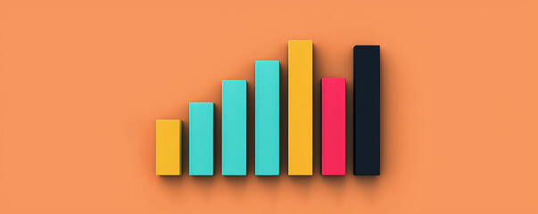 Obraz premium financial planning with budget strategy and financial roadmap. Chart showing projected growth if budget roadmap is followed