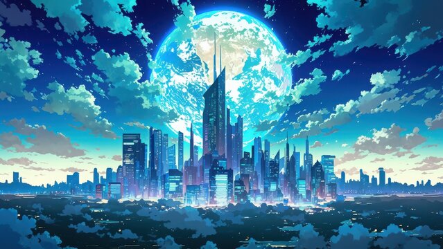 近未来都市イラスト」の写真素材 | 3,994件の無料イラスト画像 | Adobe