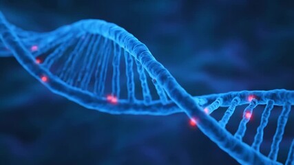 Intricate dna molecule structure with double helix representation in a colorful and scientific background illustration