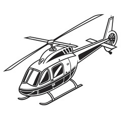helicopter vector illustration