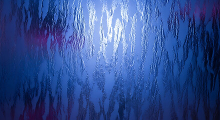 Abstract blue and purple light streaks on textured background
