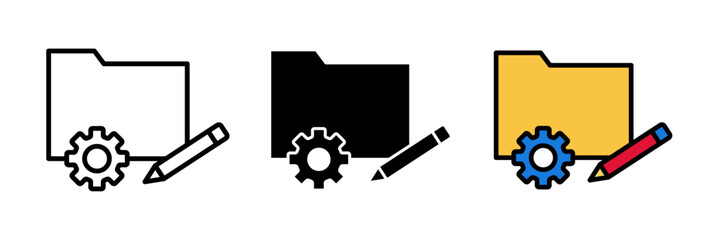 Product development icon Vector illustration stroke, filled and colored concept for web design.