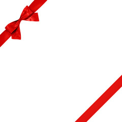 3D素材_リボン_赤