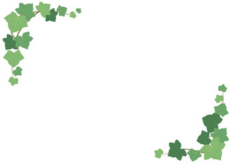 シンプルでかわいいアイビーのフレーム（ナチュラルカラー)