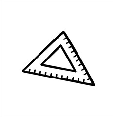 black and white triangle