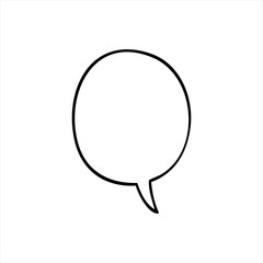 speech bubble icon vector illustration