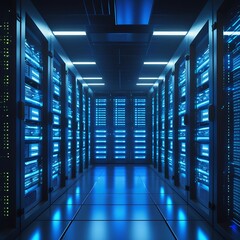 Data center server room hosting