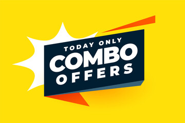 exclusive combo offer yellow background design