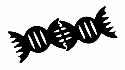 Fototapeta premium Engaging DNA structure illustration for scientific research and educational purposes, genetic molecule representation