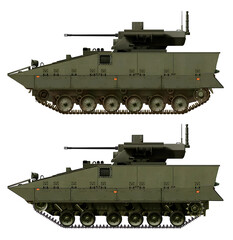 IFV concept collection (top: BMP-K-31 IFV, bottom: BMP-4 IFV). Individual images, in full size, can be found in the portfolio or by name in the site search