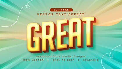 editable great text effect lettering in modern style