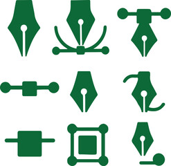 Icon Pen Tool Anchor Points Design