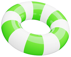 3D_浮き輪_黄緑 © 四ッ谷