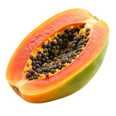 Papaya isolated on transparent background
