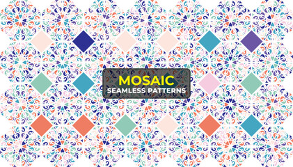 Creative Colorful Pattern Background Set with Textured Artistic Vector Elements