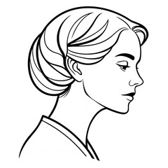 woman with long hair