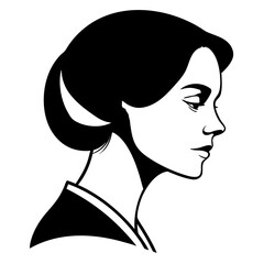 silhouette of a girl