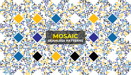 Modern Geometric Colorful Pattern Background with Vibrant Vector Texture
