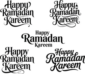 Happy Ramadan Kareem Calligraphy Vector artwork.