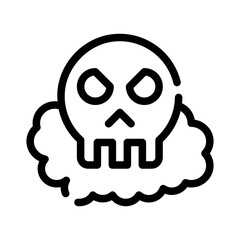 toxic gas line icon