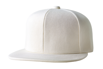Minimalist White Baseball Cap: An immaculate, simple, and stylish white baseball cap, captured in a studio setting. Its pristine design offers endless possibilities.