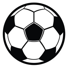 Fototapeta premium Classic black and white soccer ball illustration a symbol of the sport